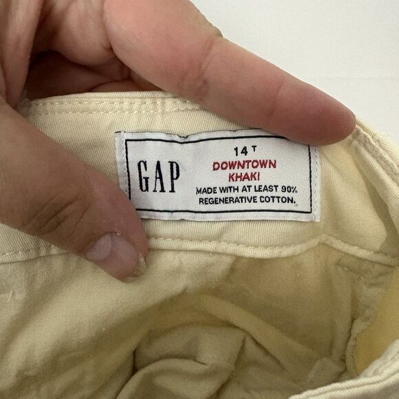 Gap Pants Women’s14 Tall Downtown Khaki Straight Chino Cotton Blend Twill Casual - Picture 11 of 14